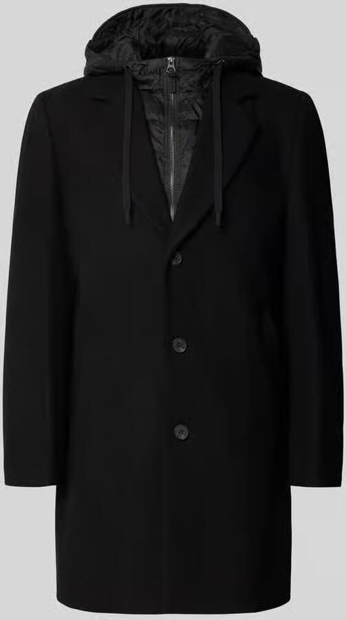 Antony Morato Regular fit lange jas met reverskraag model 'Malcom'