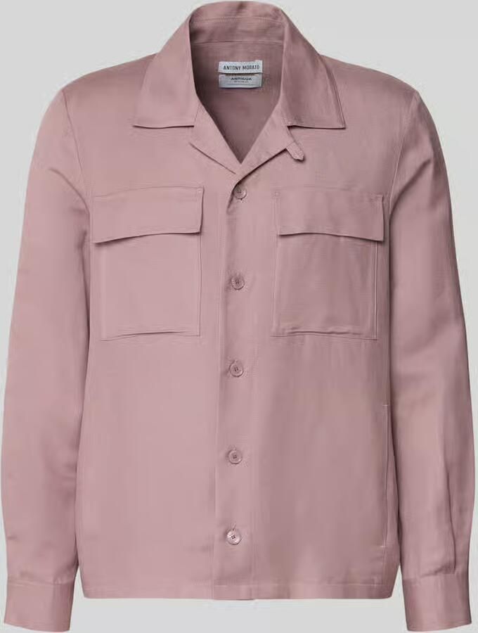 Antony Morato regular fit overhemdjack van mix van linnen en viscose model 'ANTIGUA' - Foto 2