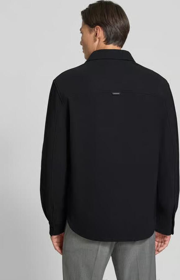 Antony Morato Overhemd Lange Mouw REGULAR FIT WITH LOGOED METAL BADGE MMSL00772-FA600297 - Foto 2