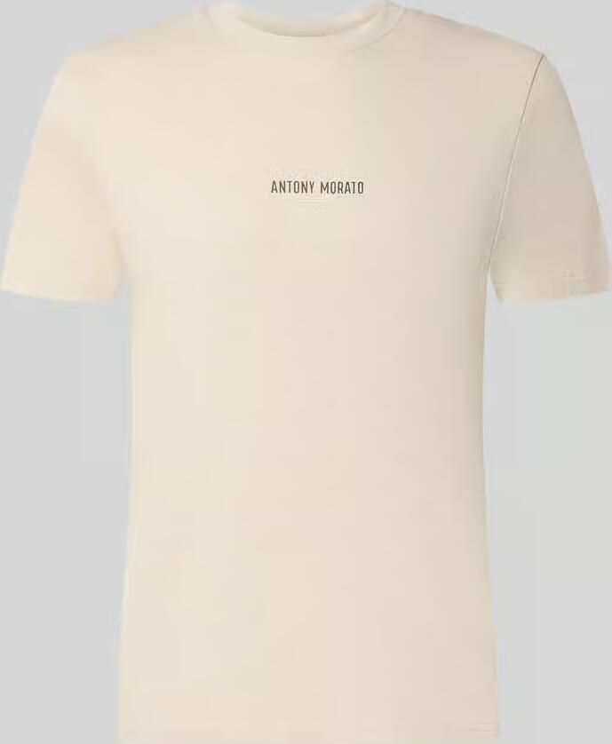 Antony Morato Regular fit t-shirt met labelprint
