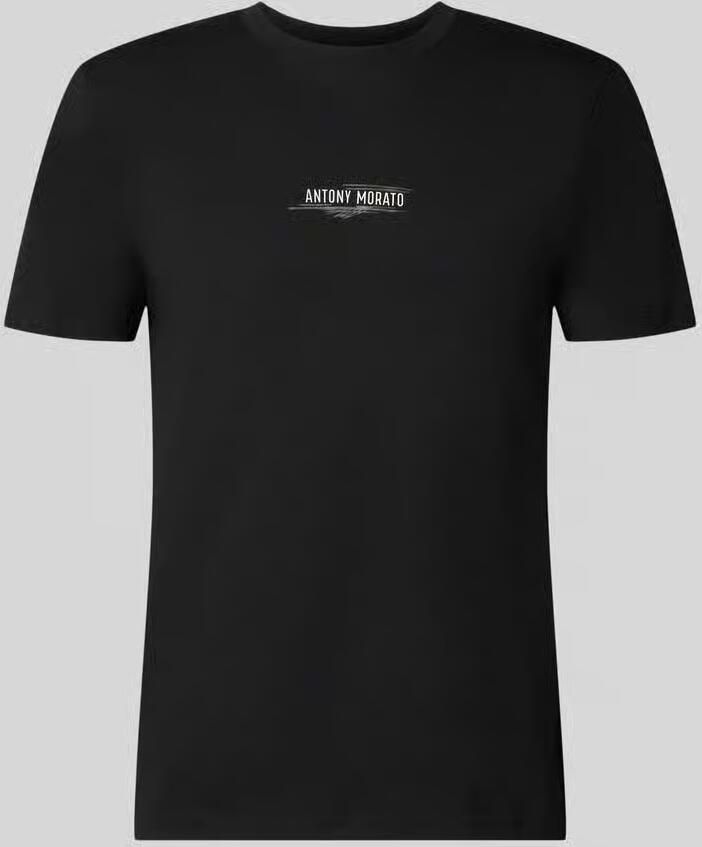 Antony Morato Regular fit t-shirt met labelprint