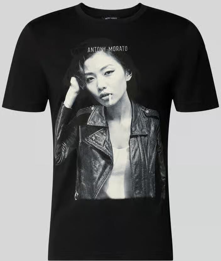 Antony Morato Regular fit t-shirt van pure escorial-wol