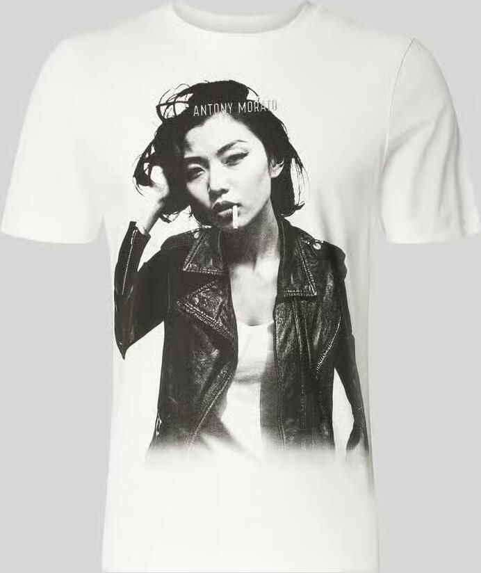 Antony Morato Regular fit t-shirt van pure escorial-wol