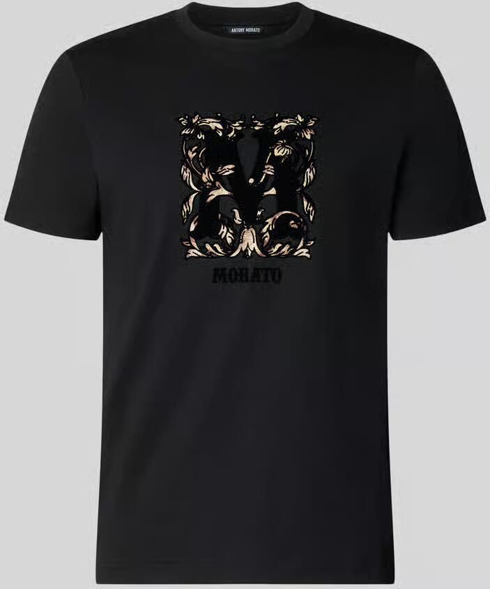 Antony Morato Regular fit t-shirt van puur katoen
