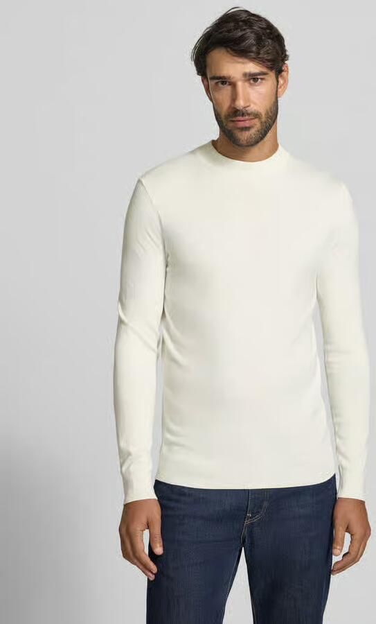 Antony Morato slim fit gebreide trui van viscosemix met opstaande kraag - Foto 3
