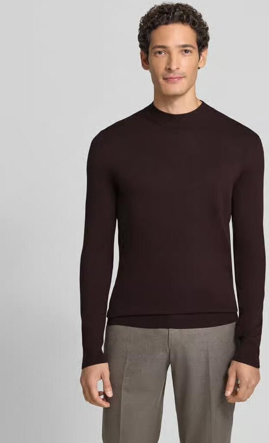 Antony Morato slim fit gebreide trui van viscosemix met opstaande kraag - Foto 3
