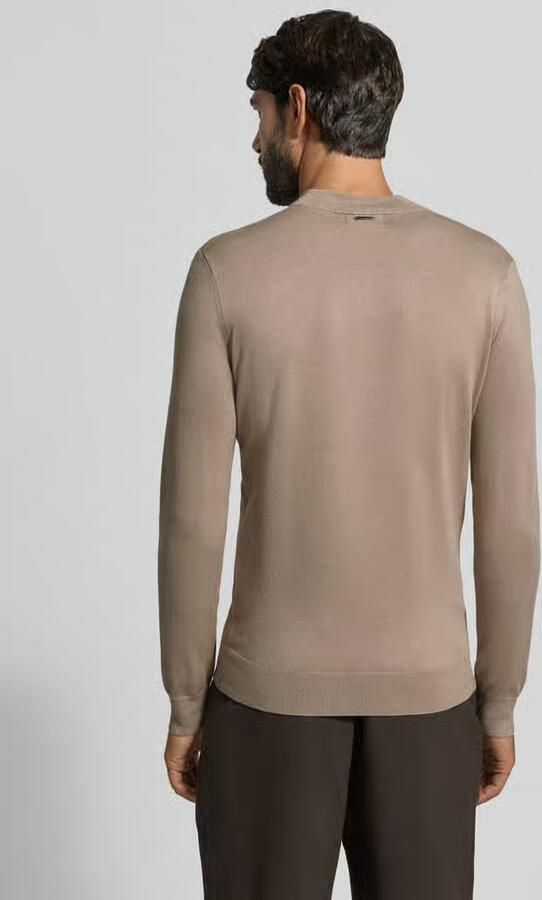 Antony Morato slim fit gebreide trui van viscosemix met opstaande kraag - Foto 2