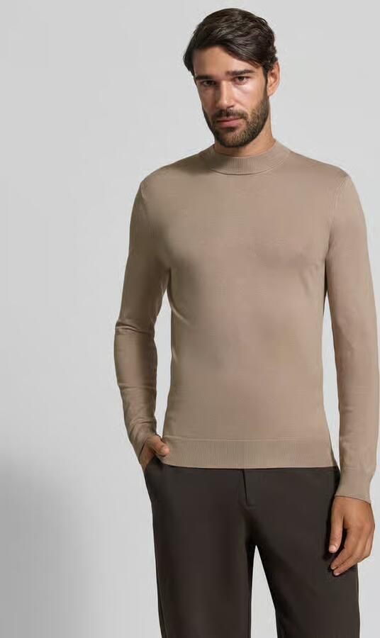 Antony Morato slim fit gebreide trui van viscosemix met opstaande kraag - Foto 3