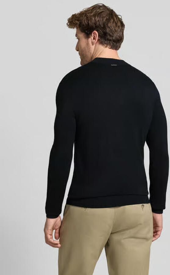 Antony Morato slim fit gebreide trui van viscosemix met opstaande kraag - Foto 2