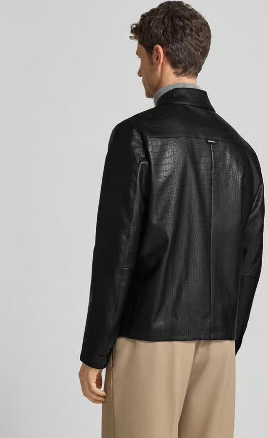 Antony Morato Slim fit jack in leerlook model 'GIUBBINO'