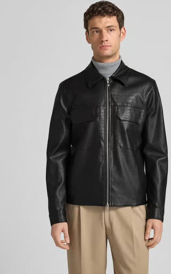 Antony Morato Slim fit jack in leerlook model 'GIUBBINO' - Foto 4
