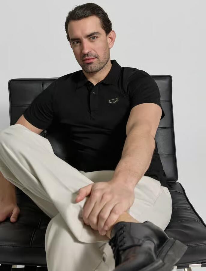 Antony Morato Slim fit poloshirt met logo-applicatie - Foto 2