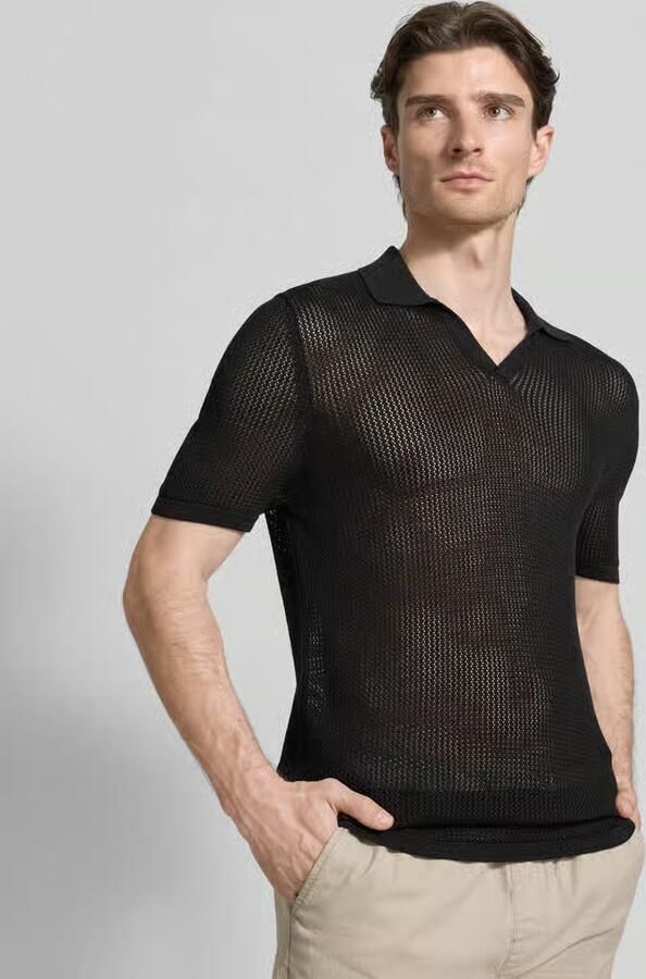 Antony Morato slim fit poloshirt met V-hals