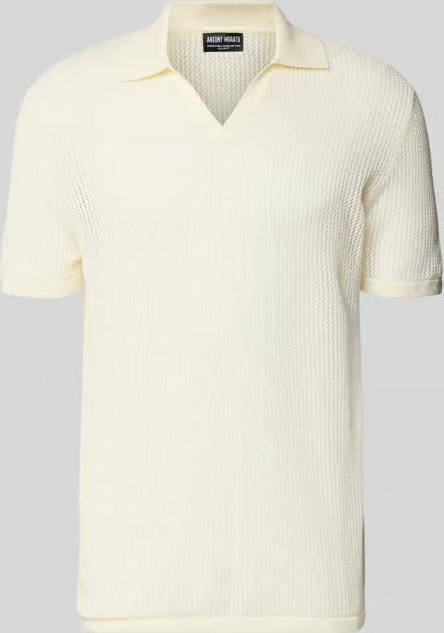 Antony Morato slim fit poloshirt met V-hals - Foto 2