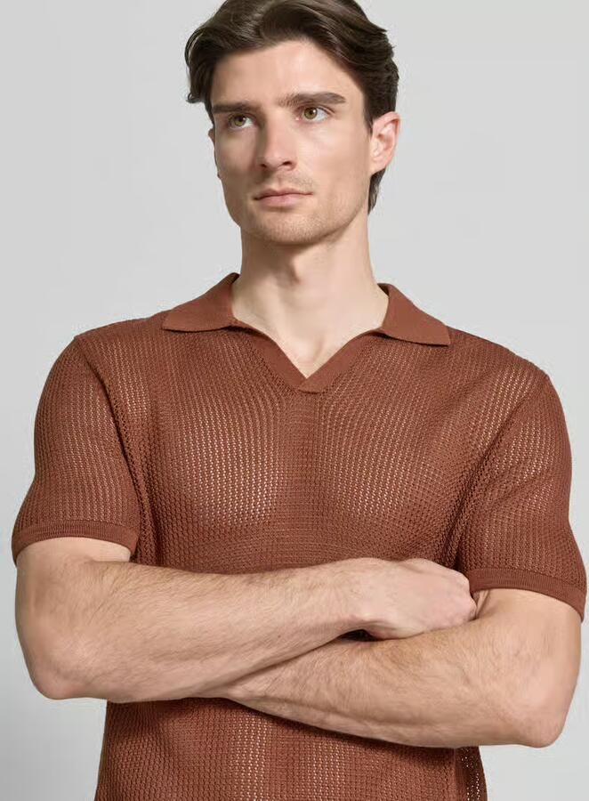 Antony Morato slim fit poloshirt met V-hals