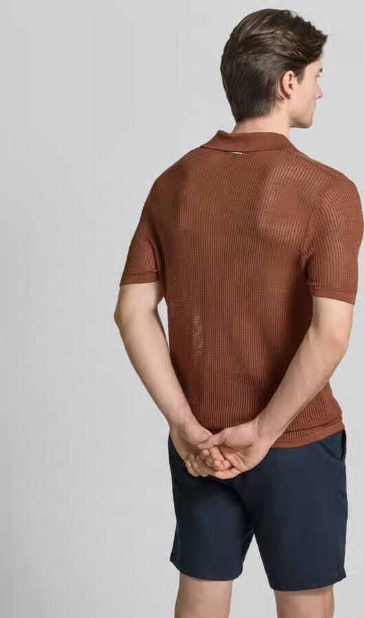 Antony Morato slim fit poloshirt met V-hals - Foto 3