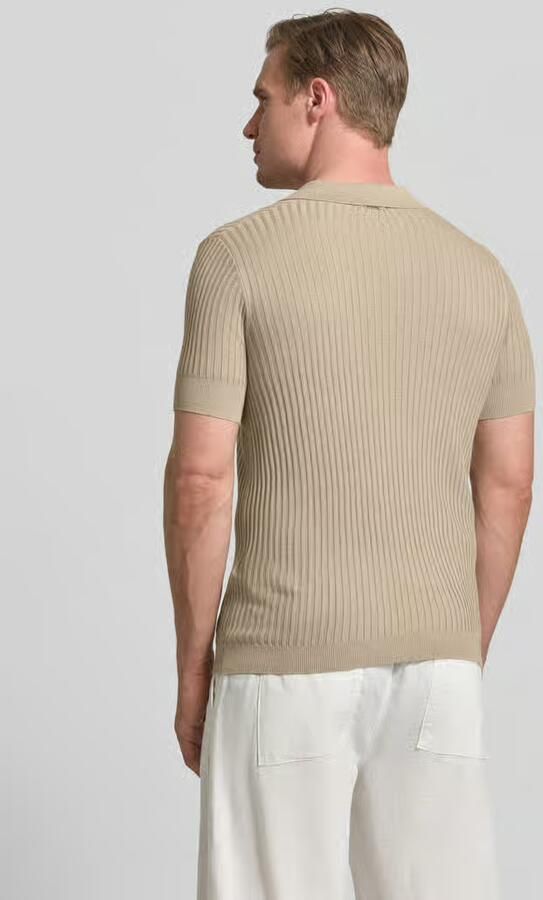 Antony Morato slim fit poloshirt van viscosemix met linnen-anteil - Foto 5