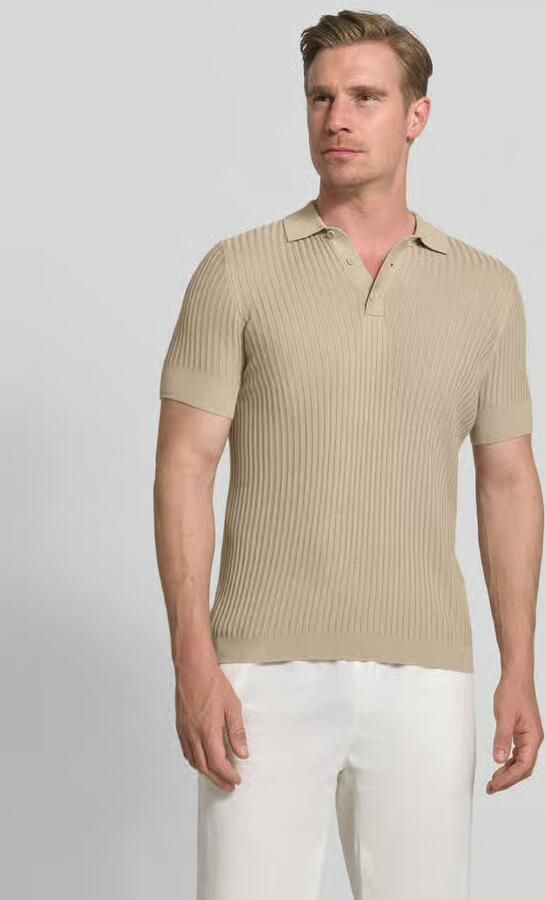 Antony Morato slim fit poloshirt van viscosemix met linnen-anteil - Foto 4
