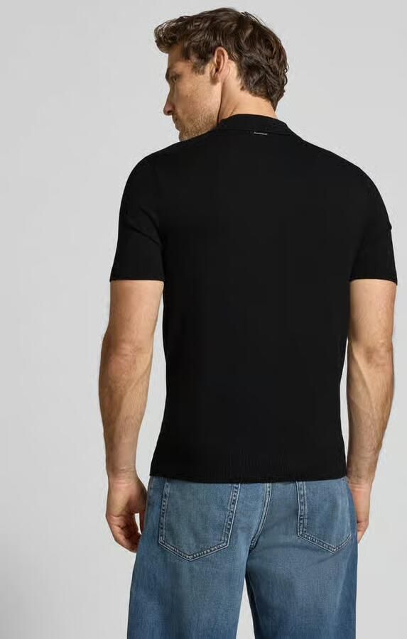 Antony Morato Slim fit poloshirt van viscosemix met elastische boorden - Foto 2