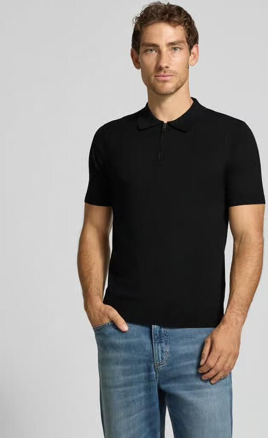 Antony Morato Slim fit poloshirt van viscosemix met elastische boorden - Foto 3