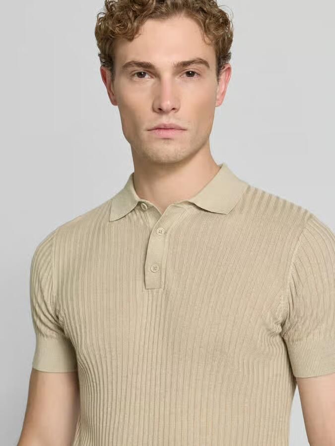 Antony Morato slim fit poloshirt van viscosemix met linnen-anteil - Foto 4