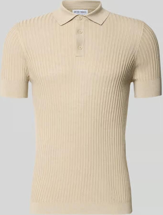 Antony Morato slim fit poloshirt van viscosemix met linnen-anteil - Foto 2