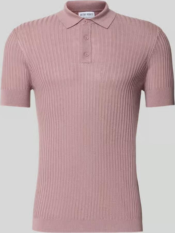 Antony Morato slim fit poloshirt van viscosemix met linnen-anteil - Foto 3