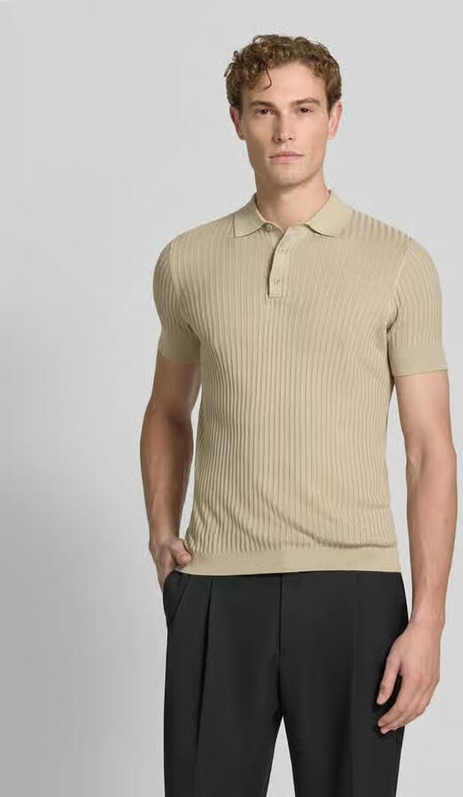 Antony Morato slim fit poloshirt van viscosemix met linnen-anteil - Foto 6