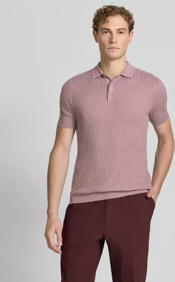 Antony Morato slim fit poloshirt van viscosemix met linnen-anteil - Foto 4