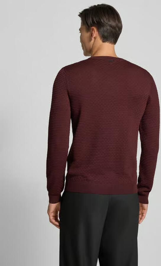 Antony Morato Slim fit pullover van viscosemix met structuurmotief - Foto 4