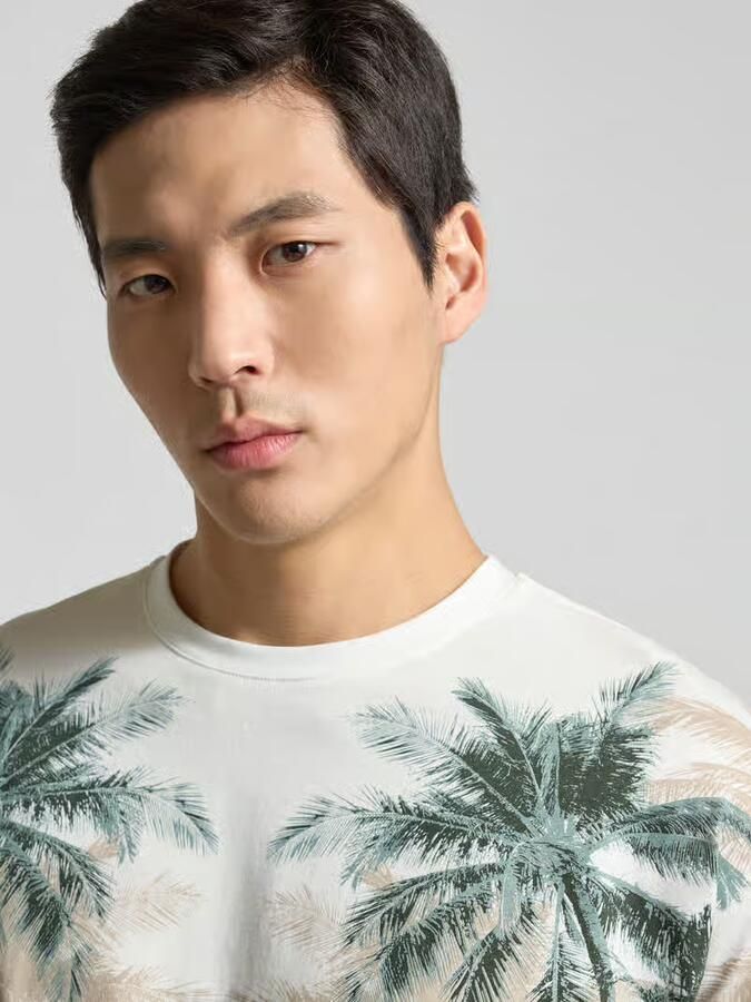 Antony Morato slim fit T-shirt met all-over bloemenprint
