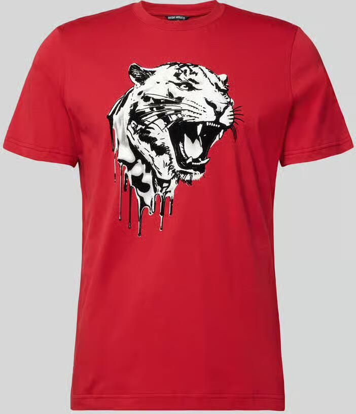 Antony Morato T-shirt met labeldetail