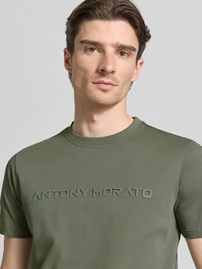 Antony Morato T-shirt met labelprint