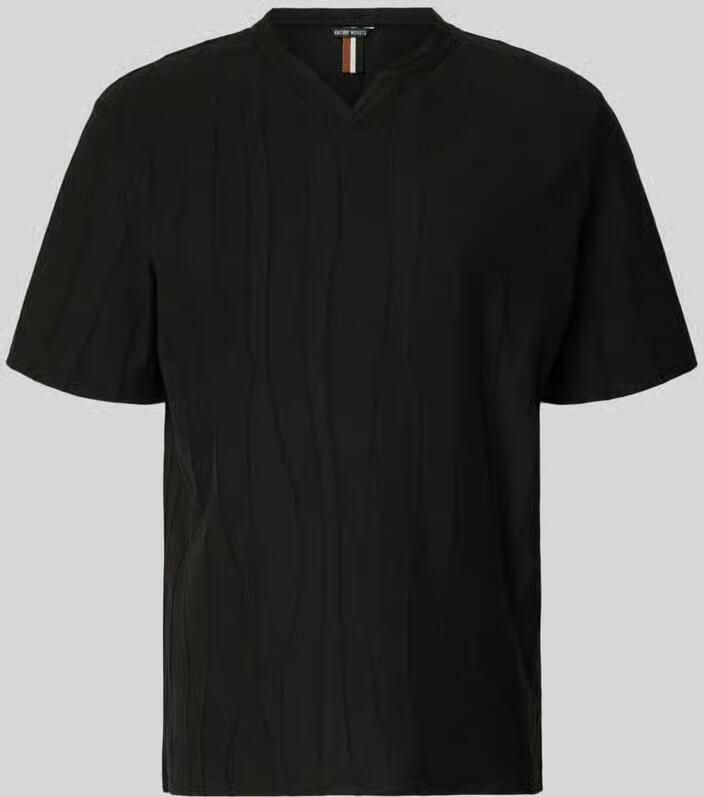 Antony Morato T-shirt met structuurpatroon en V-hals - Foto 2