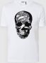 Antony Morato Witte Bedrukte T-shirt voor Heren White Heren - Thumbnail 2