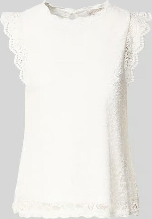 Apricot Blouse van gehaakt kant - Foto 3
