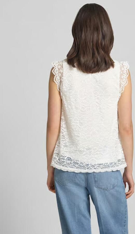 Apricot Blouse van gehaakt kant - Foto 4