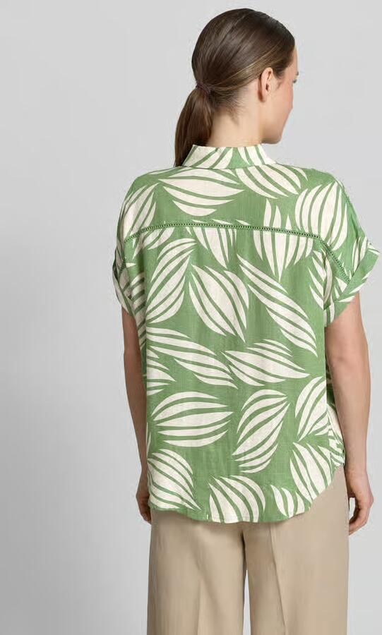 Apricot Blouse van viscosemix met borstzak - Foto 3
