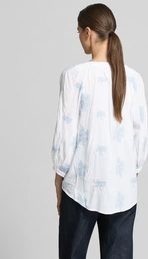 Apricot Blouse van viscosemix met verlengde rug