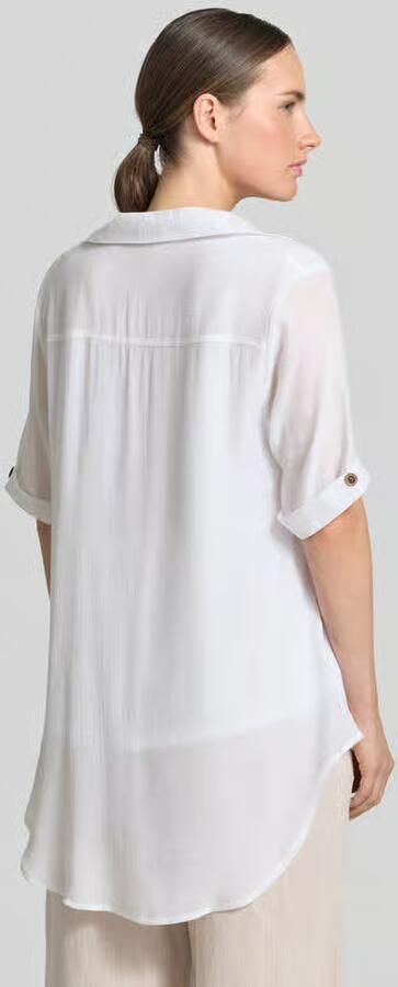 Apricot Blousenshirt met platte kraag - Foto 4