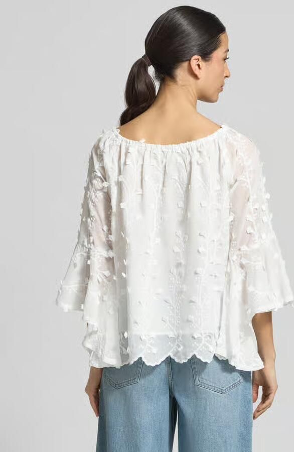Apricot Relaxed fit blouse met structuurmotief - Foto 3