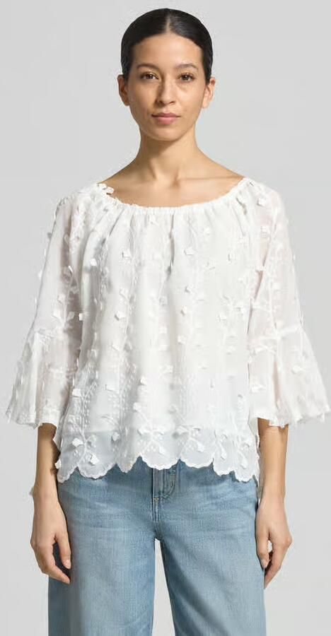 Apricot Relaxed fit blouse met structuurmotief - Foto 6