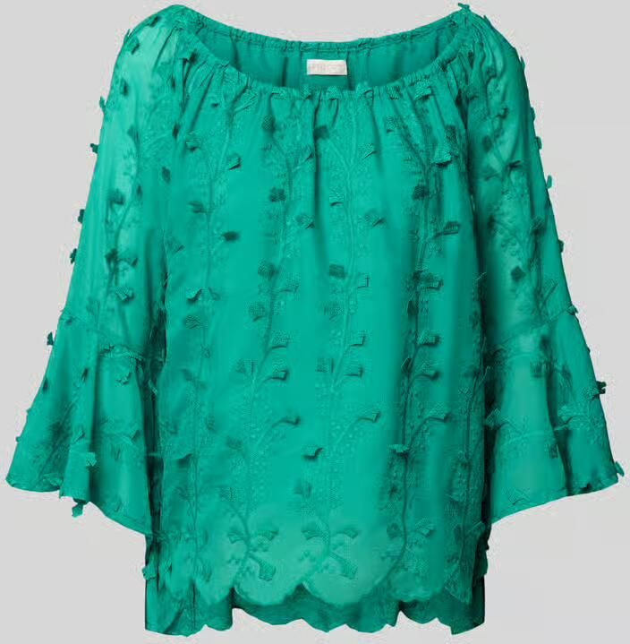 Apricot Blouseshirt met siergarnering - Foto 2