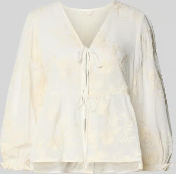 Apricot Blouseshirt met V-hals - Foto 2