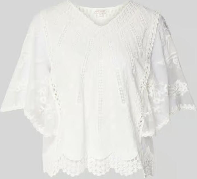 Apricot Blouseshirt van kant - Foto 4