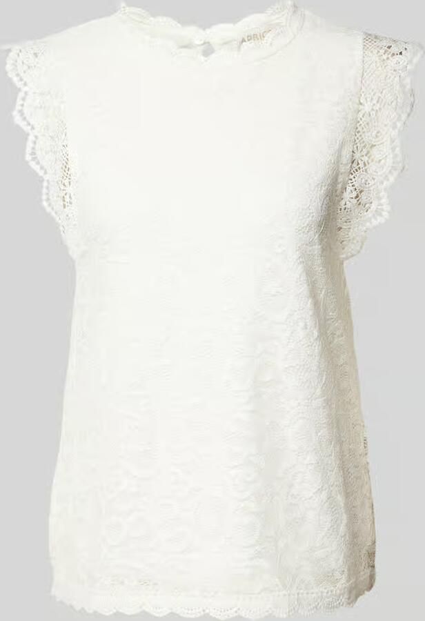 Apricot Blouse van gehaakt kant - Foto 4