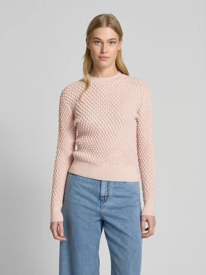 Apricot Gebreide pullover met ronde hals - Foto 2