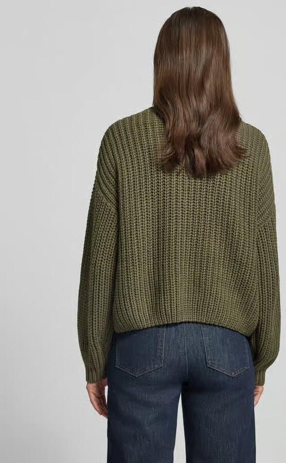 Apricot Gebreide pullover met ronde hals
