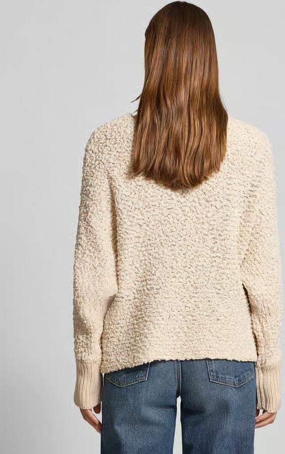 Apricot Gebreide pullover met ronde hals