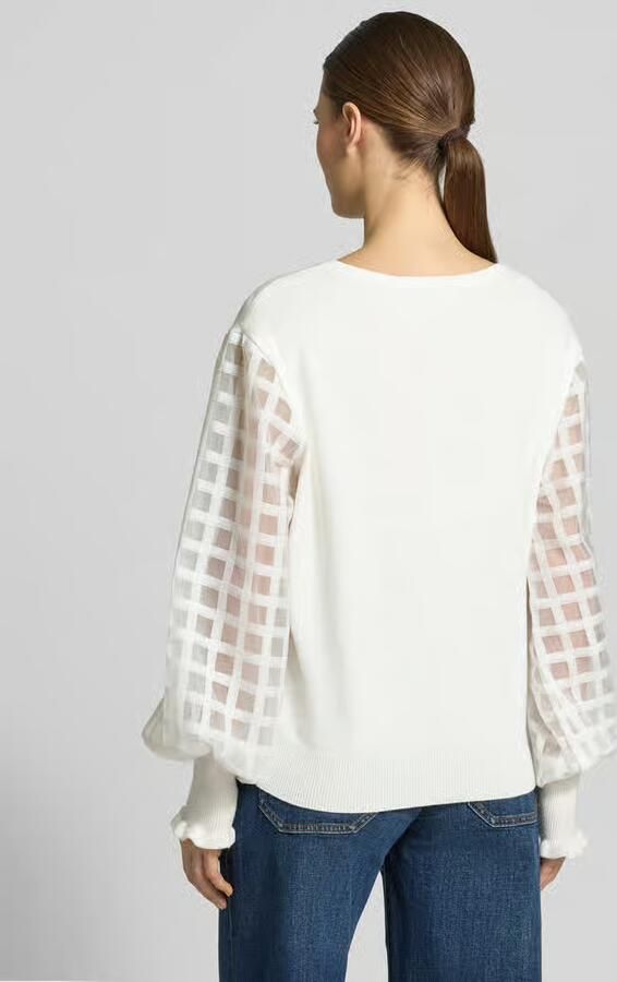 Apricot Gebreide pullover van Viscosemix met ronde hals